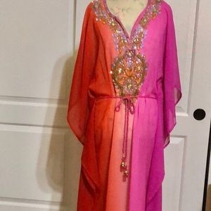 Elegant chiffon swim suit coverup